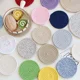 thumbnail image 2 of XmhyTop Juego de 4 Portavasos Absorbentes Antideslizantes, Coasters para Vasos y Copas de Vino, Estilo A, 11cm, Azul oscuro, 2 of 5