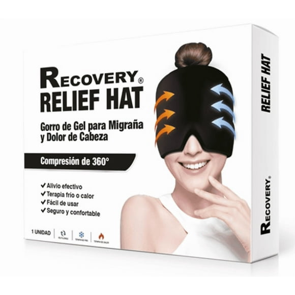 Compresa Gorro Gel 360° Frio Y Calor Alivia Migraña, Dolor de Cabeza Recovery