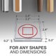 thumbnail image 2 of Protectores para muebles X-Protector, 4 piezas, 2.2 cm, antideslizantes, transparentes, 2 of 7