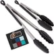 thumbnail image 1 of Pinzas de cocina GORILLA GRIP de acero inoxidable resistentes al calor, 1 of 9