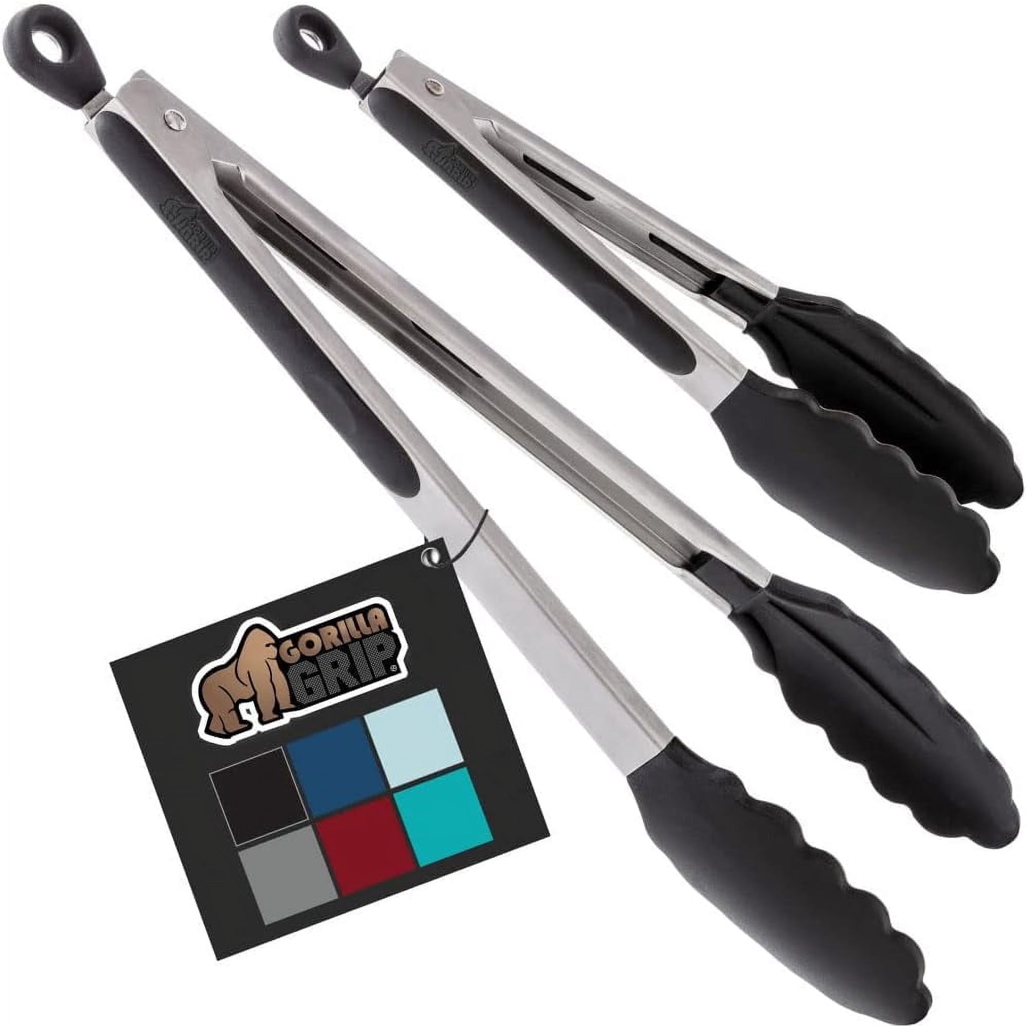 Pinzas De Cocina Gorilla Grip De Acero Inoxidable Resistentes Al Calor