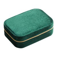 Ioensy - Caja De Almacenamiento De Joyas Caja De Almacenamiento De Viaje Vitrina Para Anillos Relojes Tachuelas Verde