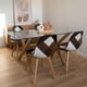 thumbnail image 2 of Comedor Mesa Xinia 130x80 + 4 Silla Patchwork Da Vinci Ecocuero Café, 2 of 4