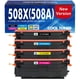 thumbnail image 1 of Set de cartuchos de tóner Cool Toner 508X 508A de alto rendimiento, paquete de 4, 1 of 7