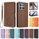 thumbnail image 3 of Honor X8B 4G Funda Billetera con Estampado de Gato, Marrón, 3 of 6