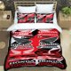thumbnail image 1 of HRC-HONDA Motorcycle Logo Bedding Set,Duvet Cover Bed Set Quilt Cover Pillowcase, Boys Girls Adults Bed Sheets, 1 of 5