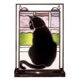 thumbnail image 1 of Lámpara de sobremesa Meyda Tiffany Black Cat Stained Glass 60W, 1 of 1