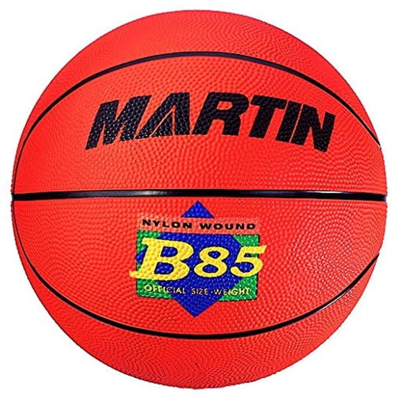 Baloncesto Martin Sports con herida de goma y nailon para jóvenes, talla 5