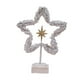 thumbnail image 1 of Mini adorno navideño de mesa con luz, decoración navideña, adorno navideño para chimenea, suministros para fiestas, estante para barras en interiores Estrella, 1 of 5