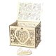 thumbnail image 2 of Caja de tarjeta de regalo de boda Caja de dinero de madera con cerradura que desea caja de tarjeta bien, 2 of 5