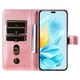 thumbnail image 2 of Funda con Cremallera para Honor 200 Lite 5G, Carcasa Cartera de Cuero PU con Soporte y Tarjetero, 2 of 6