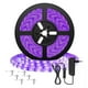 thumbnail image 1 of Cinta Led 12v Uv Negra Fluor Adhesiva 5mts Adaptador 220v, 1 of 3