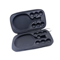 Ioensy - Funda Para Raqueta De Tenis De Mesa, Bolsa Para Deportes Al Aire Libre, De Viaje, Color Gris, Con 2 Bandejas