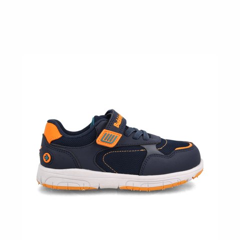 Zapatilla Niño Bubblegummers Soft Walker Azul - Naranjo