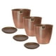 thumbnail image 2 of Set de 3 Maceta Zafiro 17cm Cobre y sus platos, 2 of 3