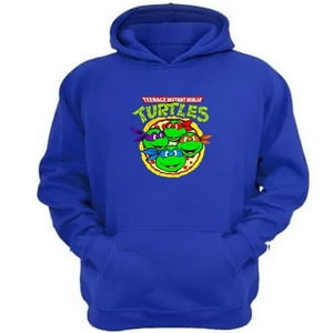 Genérico - Polerón Canguro Tortugas Ninja Azul Talla Xs Unisex
