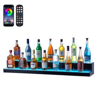 Expositor Vevor Para Botellas De Licor Con Iluminación Led, 2 Niveles, 122 Cm, Con