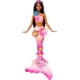 thumbnail image 1 of Muñeca de juguete Barbie con forma de sirena mágica con flores florecientes, 1 of 3