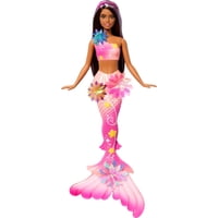 Muñeca De Juguete Barbie Con Forma De Sirena Mágica Con Flores Florecientes