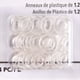 thumbnail image 2 of Anillos de plástico Dritz Home 1/2 24/Pkg-Clear, 2 of 4