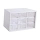 thumbnail image 3 of Mini Organizador De Cajones Transparentes De Gran Capacidad, Caja Organizadora De Cuentas Blanca, 3 of 5