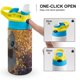 thumbnail image 4 of El Robot Salvaje Botella de Agua con Tapa Pop Top de Un Toque, Acero Inoxidable, a Prueba de Fugas, para Deportes, Botella Infantil azul 12 oz, 4 of 6