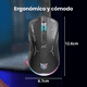 thumbnail image 2 of Mouse Dual Inalámbrico-cable Gamer Profesional Negro Luz Rgb, 2 of 7