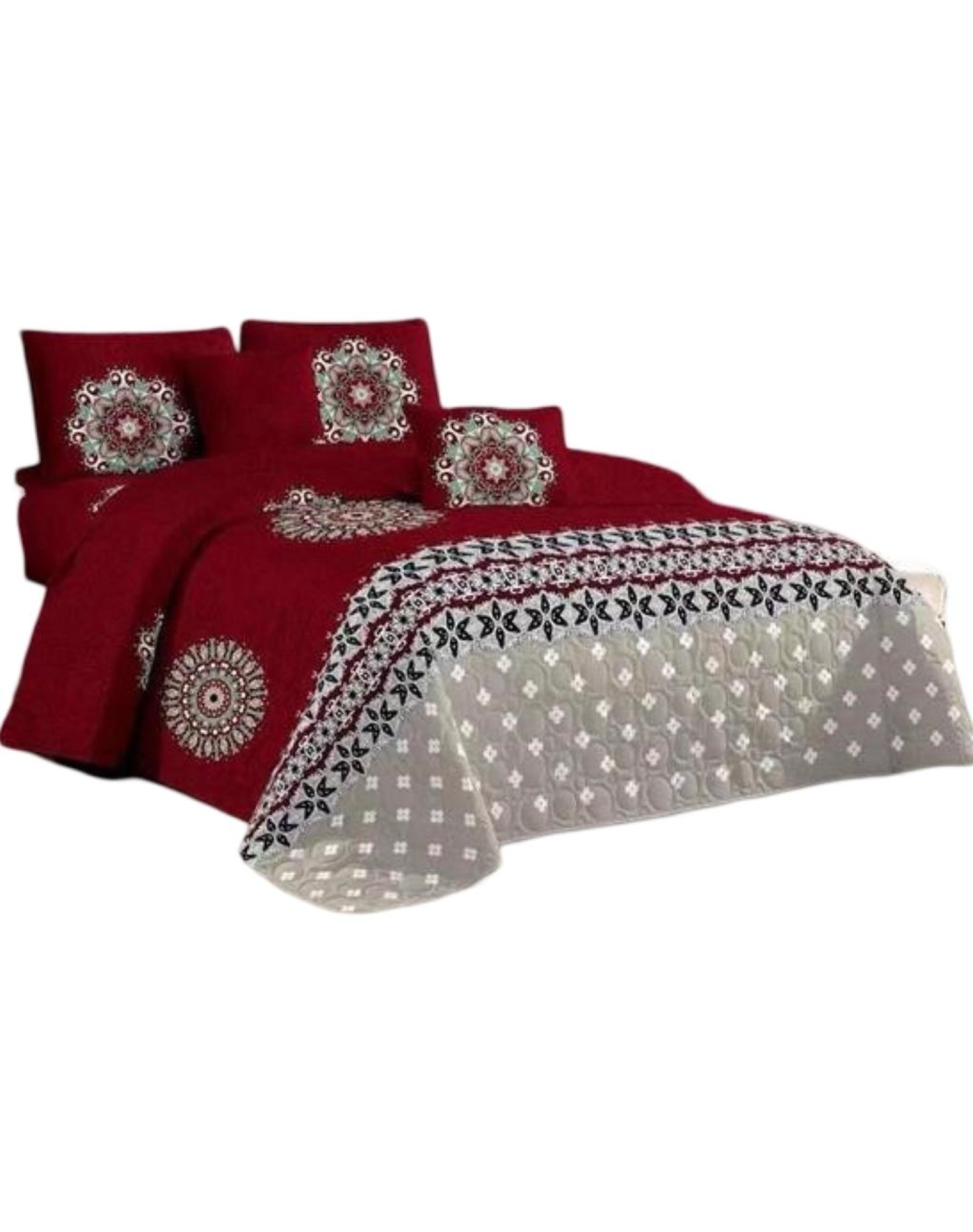 Genérico - Cubrecama Quilt 2 Plazas+2 Fundas Verano Fresco 13N42