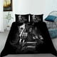 thumbnail image 1 of Skeleton Poker Gothic Black Quilt Duvet Cover Set Bedding Double Kids Children3-Piece Bedding Set, 1 of 5