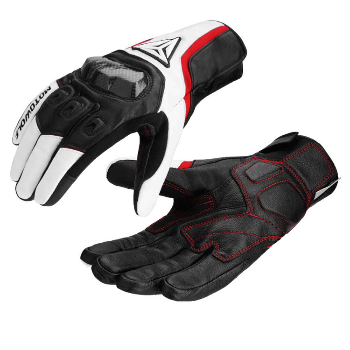 Guantes De Cuero Invierno Para Motociclismo Motowolf 0305b