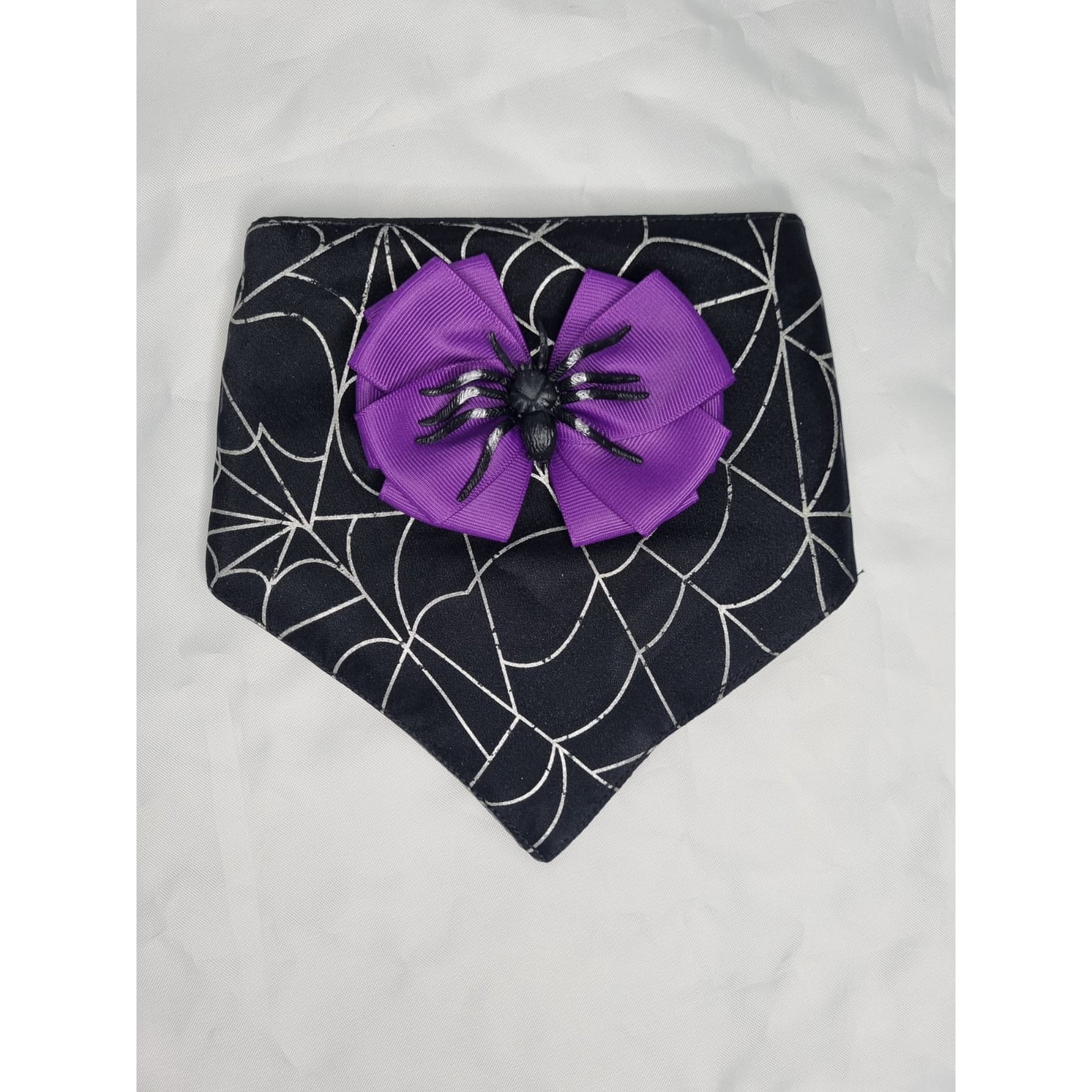 Bandana mascota halloween araña talla S