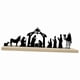 thumbnail image 5 of Nacimiento De Metal Con Base De Madera Para Repisa De Chimenea, Decoración Navideña, 5 of 5