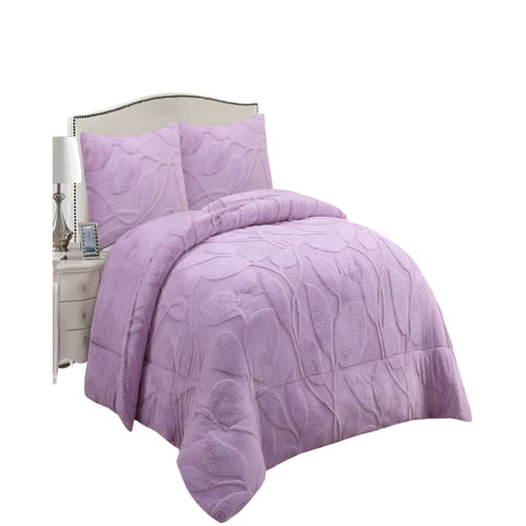 Genérico - Cobertor Sherpa Texturizado Ry King Lila