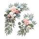 thumbnail image 4 of 2x Arco de boda con flores, letrero de bienvenida, decoración, arreglo floral, guirnalda de fondo, guirnalda de flores artificiales para aniversario Azul Rosa, 4 of 5