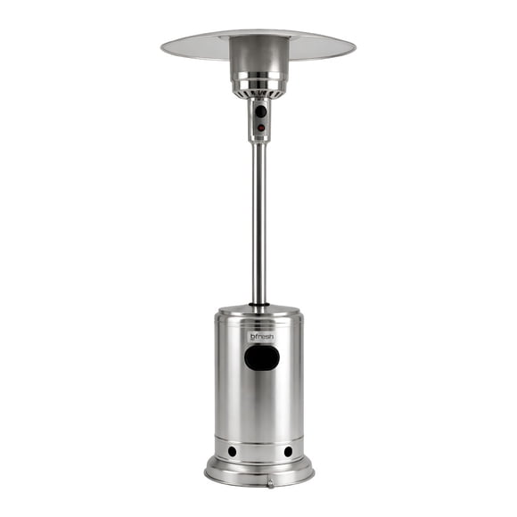Estufa De Patio Exterior A Gas 50,000 Btu Plateado Antivuelco Bfresh