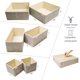 thumbnail image 2 of Organizador de cajones Criusia 6 piezas plegable color beige, 2 of 9