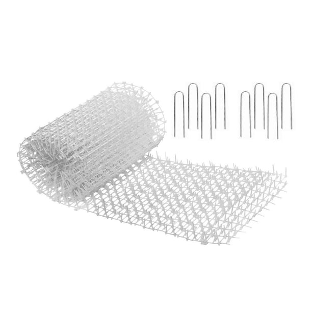 Esteras para gatos con púas, tapón de excavación, estera antigatos, red de jardinería, esteras disuasorias con clavijas, estera con púas para gatos pa 4m 8 Clavos