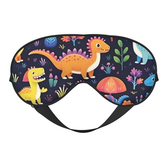 Antifaz para dormir YNXTYB 10 cm x 20 cm Dinosaurio con estampado floral suave