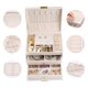 thumbnail image 5 of Caja de Accesorios de 3 Capas REGALWOVEN, Organizador de Accesorios de Cuero PU con Cajón Blanco, 5 of 7