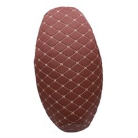 Magideal - Funda Protectora Para Cojín De Asiento De Motocicleta, Accesorios De Malla 3D Impermeables Elásticos, Almohadilla De Protección Flexible De Cuero Pu P , Rojo Xxl Marrón Oscuro Xxl