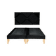 thumbnail image 2 of Base Cama Deluxe King Negro Felpa, 2 of 3