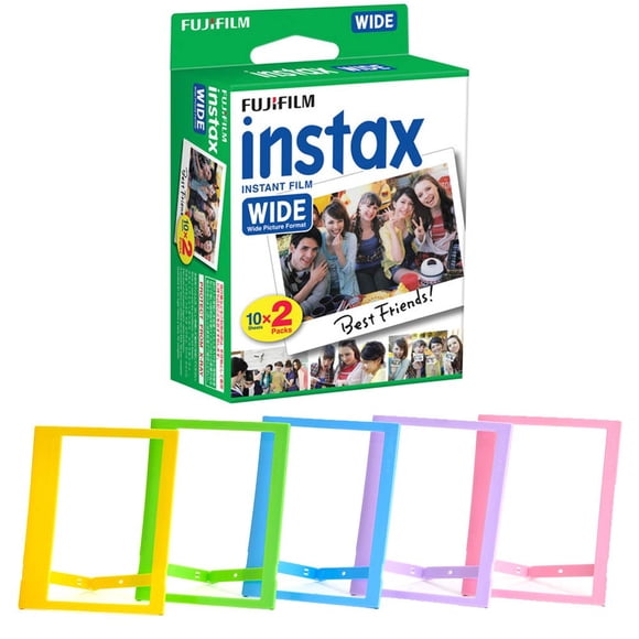 Paquete de 20 hojas de película instantánea Fujifilm Instax Wide PHOTO4LESS