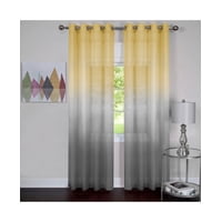 Cortina Achim Rainbow Con Ojales, 52 X 63 Cm, Poliéster Gris