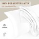thumbnail image 5 of PiccoCasa 2 Pcs Funda de Almohada de Satén con Cremallera Seda Satinada, King Blanco Nieve, 5 of 6
