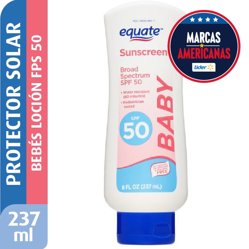 Protector Solar Bebes Locion Fps 50 237 ml Equate