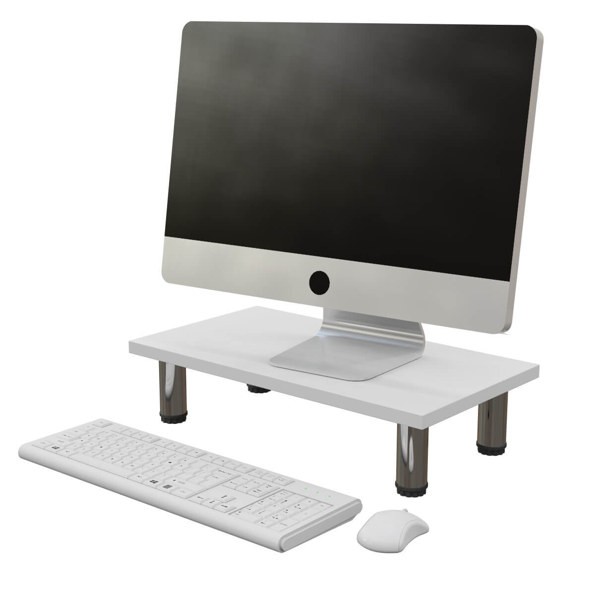 Bookstore - Soporte Monitor Simple - Blanco