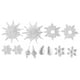 thumbnail image 1 of 12 Colgantes Para árbol De Navidad, Adornos Navideños Con Forma De Copo De Nieve, 1 of 3