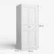 thumbnail image 2 of Closet Metalico 2 puertas - White BC-10, 2 of 6