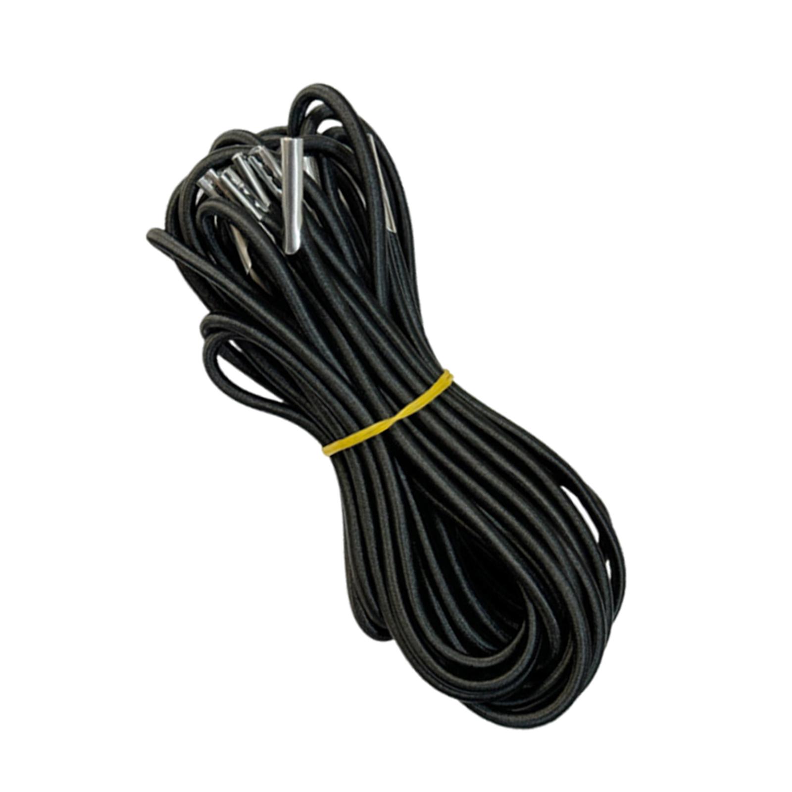 Ioensy - 4X Cable De Repuesto Para Silla De Patio, Universal, Para Tumbona De Exterior, Elástico, Color Negro