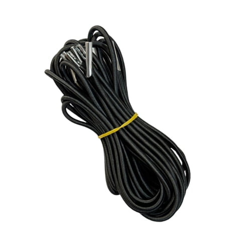 Ioensy - 4X Cable De Repuesto Para Silla De Patio, Universal, Para Tumbona De Exterior, Elástico, Color Negro